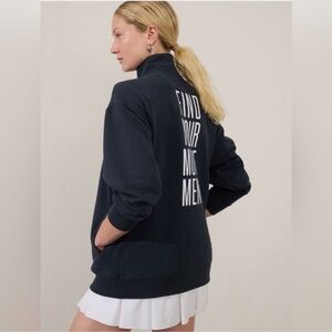 Athleta Forever Fleece “Find Your Movement” sweatshirt size large